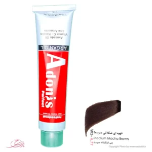 W3-4.77 قهوه ای شکلاتی متوسط رنگ موی آدونیس