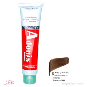 W6-7.77 بلوند شکلاتی متوسط رنگ موی آدونیس