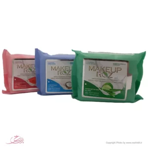 دستمال مرطوب آرایش پاک کن میکاب رز بسته 25 عددی