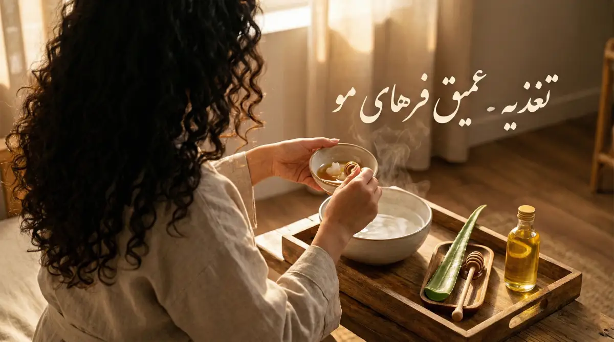 ماسک موی روغن نارگیل برای مو فر و وز