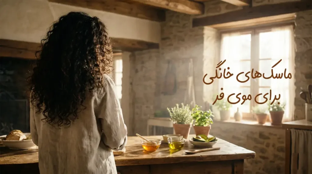 ماسک موی خانگی برای موی فر