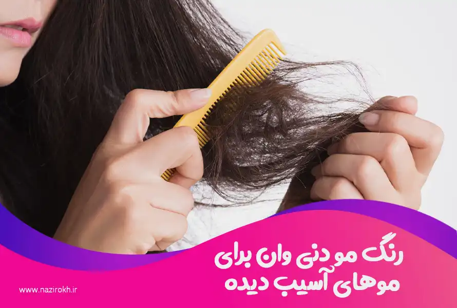 رنگ مو دنی وان برای موهای آسیب دیده
