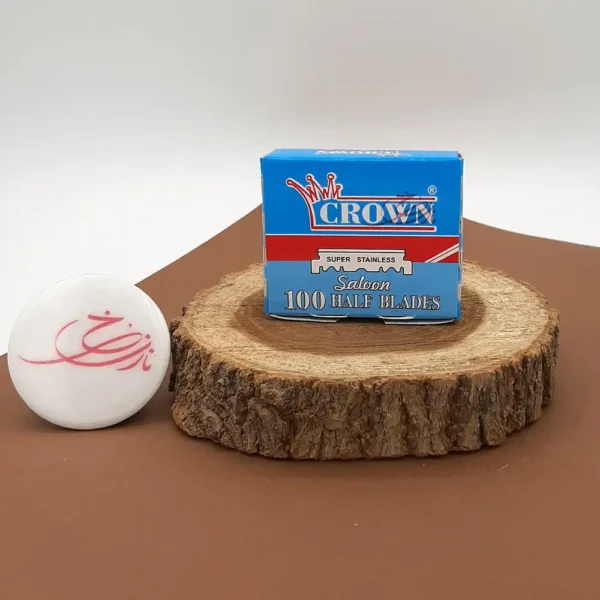 نیم تیغ اصلاح سنتی کرون 100 عددی