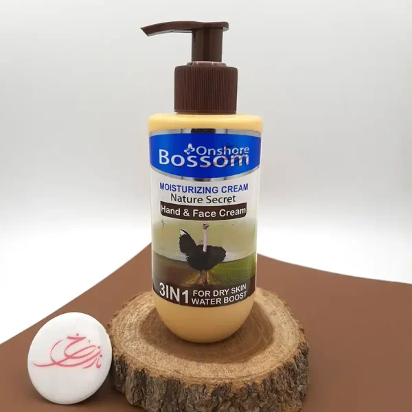 کرم دست و صورت بوسوم عصاره شترمرغ پمپی 250 میل