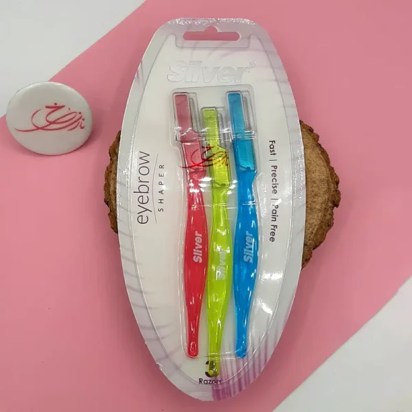 تیغ ابرو زنانه سیلور 3 عددی