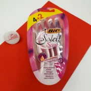 خودتراش زنانه 3 لبه بیک Soleil Scent بسته 6 عددی