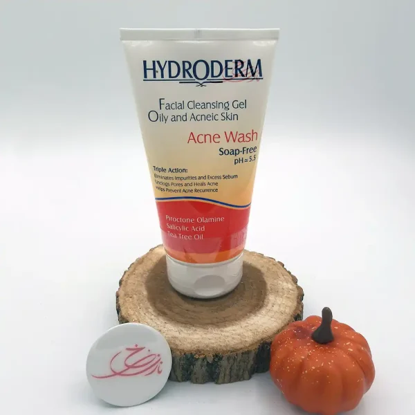 ژل شستشوی صورت هیدرودرم پوست چرب و آکنه‌ای 150 گرمی