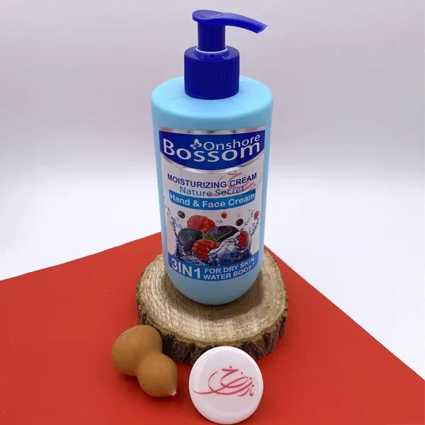 کرم دست و صورت بوسوم عصاره بلوبری پمپی 500 میل