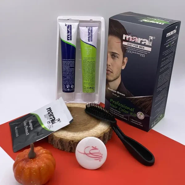 کیت رنگ مو قهوه ای متوسط مردانه مارال