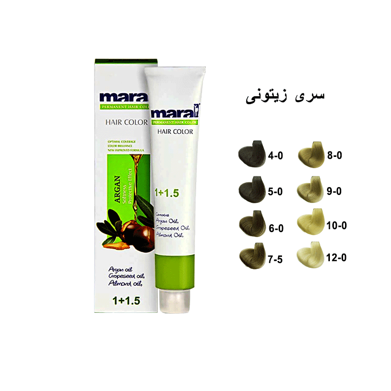 رنگ مو مارال سری زیتونی حجم 100 میلی لیتر