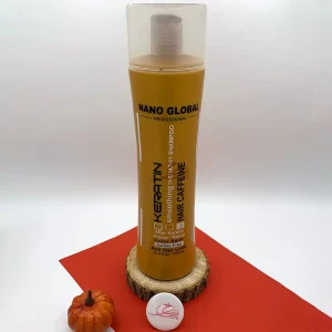 شامپو تراپی کراتینه و کافئین نانو گلوبال طلایی 1000 میل