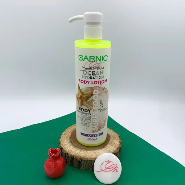لوسیون بدن نمک دریا پوست خشک گارنیک 400 میل