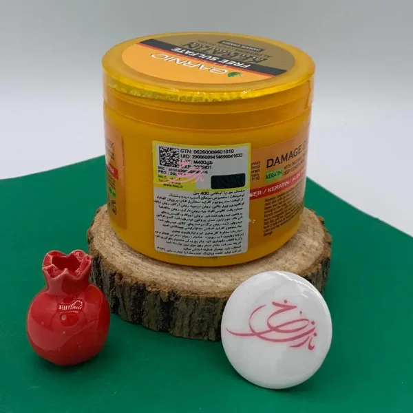 ماسک مو باآبکشی کراتینه گارنیک آلوئه ورا زرد 400 میل