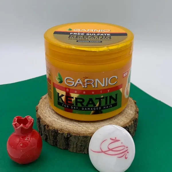 ماسک مو باآبکشی کراتینه گارنیک آلوئه ورا زرد 400 میل