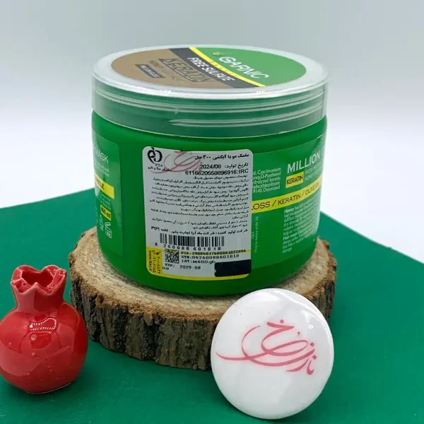 ماسک مو باآبکشی کراتینه گارنیک عسل طبیعی و روغن زیتون سبز 400 میل