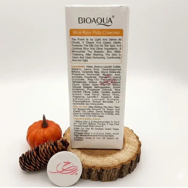 فوم شستشوی (کلینزر) برنج بیوآکوا 100 گرمی