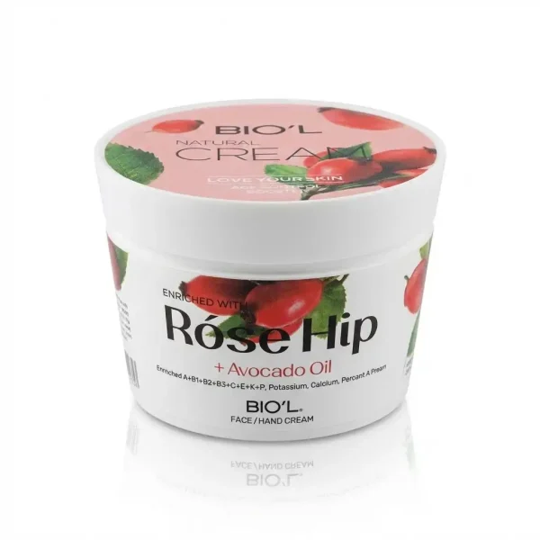 کرم مرطوب کننده بیول مدل Rose Hip کاسه صورتی 200 میلی
