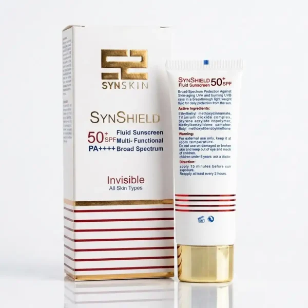 فلوئید ضدآفتاب SPF50+ ساین اسکین بی رنگ 50 گرمی