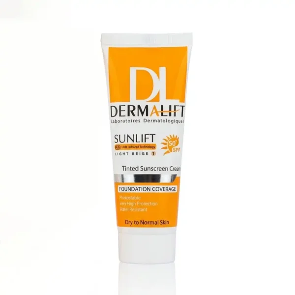 کرم ضد آفتاب spf50 رنگی درمالیفت مدل Sunlift (بژ روشن) 40 میلی لیتری