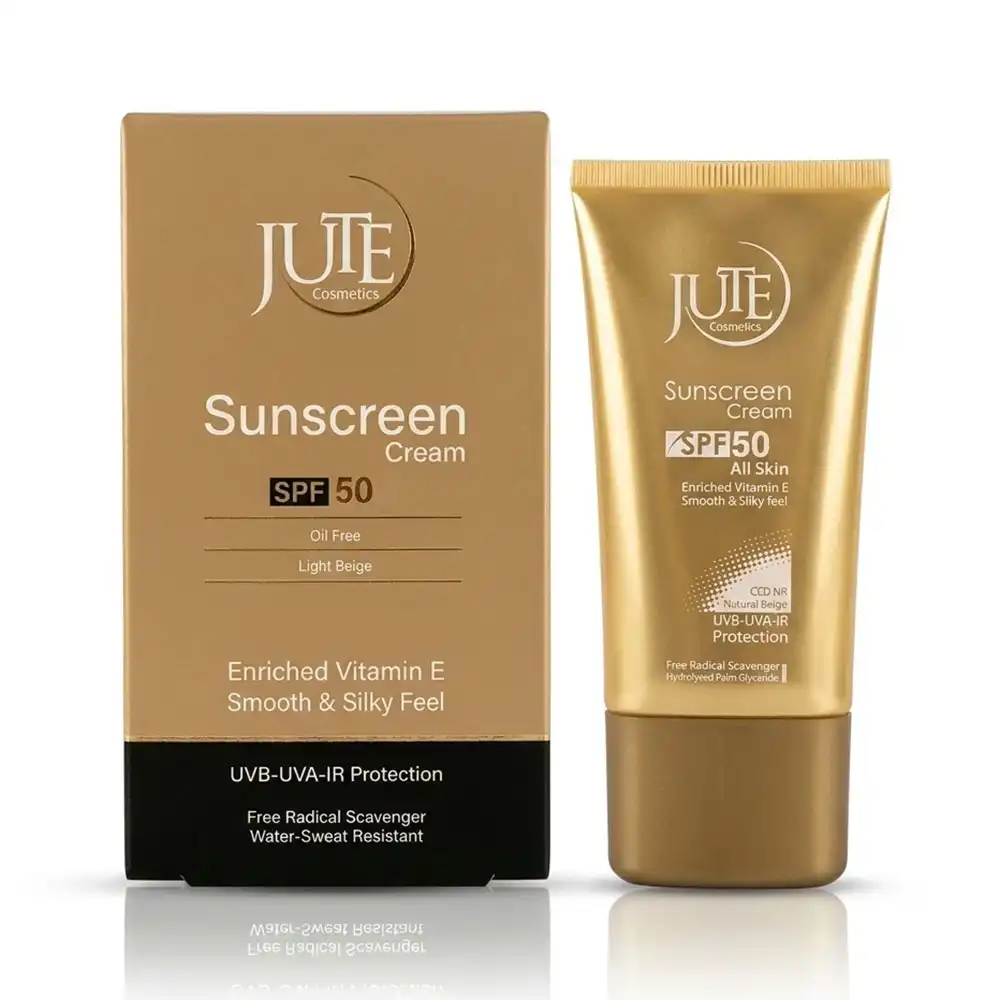 کرم ضد آفتاب SPF 50 ژوت فاقد چربی بژ روشن 40 میلی لیتری
