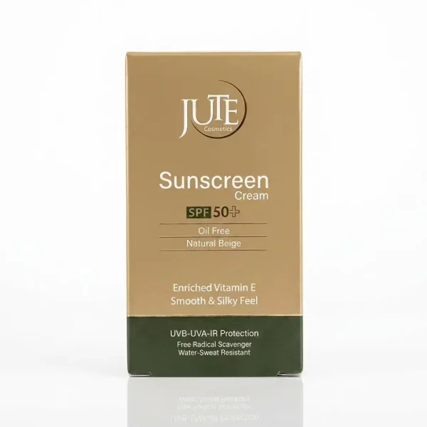 کرم ضد آفتاب SPF 50 ژوت پوست چرب بژ طبیعی 40 میلی لیتری