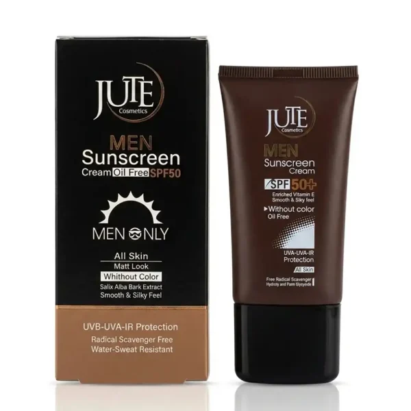 کرم ضد آفتاب مردانه SPF 50 ژوت فاقد چربی بی رنگ 40 میلی لیتری