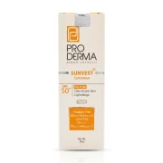 کرم ضد آفتاب SPF 50+ پرودرما بژ روشن پوست چرب و جوش‌دار 40 گرمی