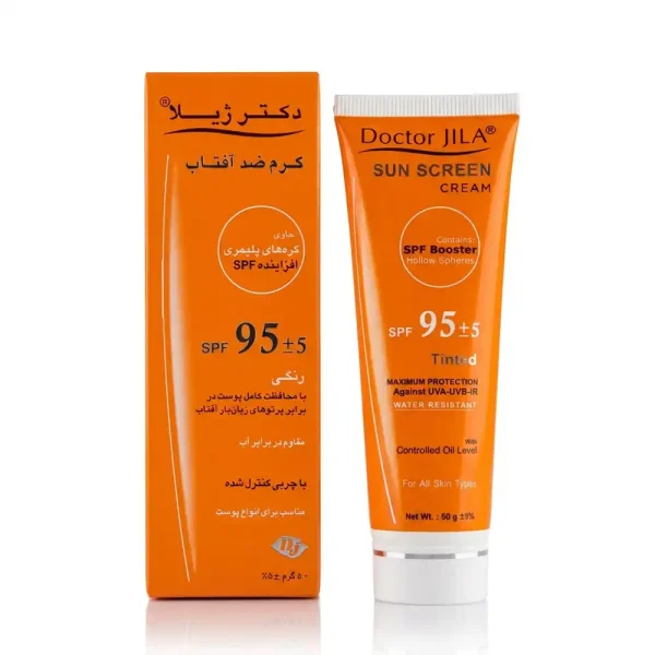 ضدآفتاب SPF95 رنگی دکتر ژیلا 50 گرمی