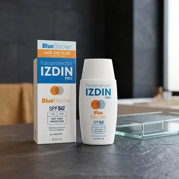 ضدآفتاب SPF50 روشن‌کننده ایزدین پرو بلو بلاکر ۵۰ میلی لیتری
