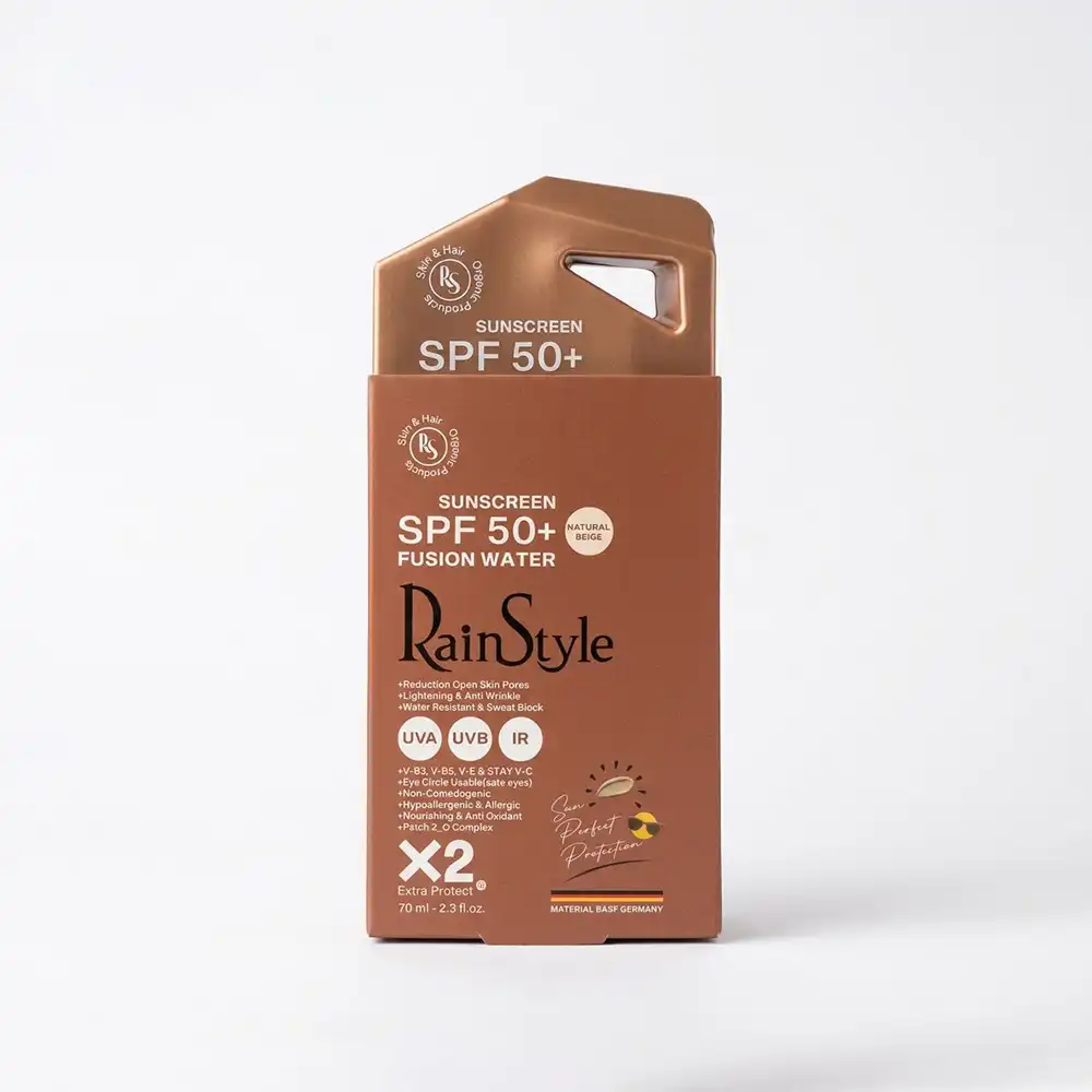 ضدآفتاب فیوژن واتر SPF 50 رین استایل (بژ طبیعی) ضدلک و چروک 70 میلی لیتری ضدآفتاب فیوژن واتر SPF 50 رین استایل (بژ طبیعی) ضدلک و چروک 70 میلی لیتری
