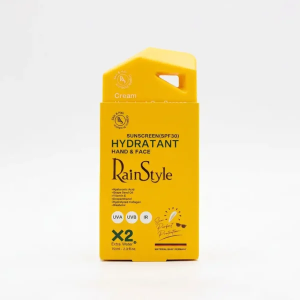 کرم آبرسان و ضدآفتاب (SPF 30) دست و صورت رین استایل 70 میلی لیتری