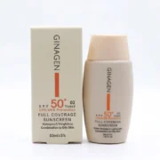 کرم ضدآفتاب SPF 50 رنگی ژیناژن کد 02 پوست چرب و مختلط 50 میلی لیتری