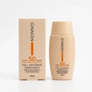 کرم ضدآفتاب SPF50 رنگی ژیناژن پوست خشک و نرمال کد 2 50 میلی لیتری