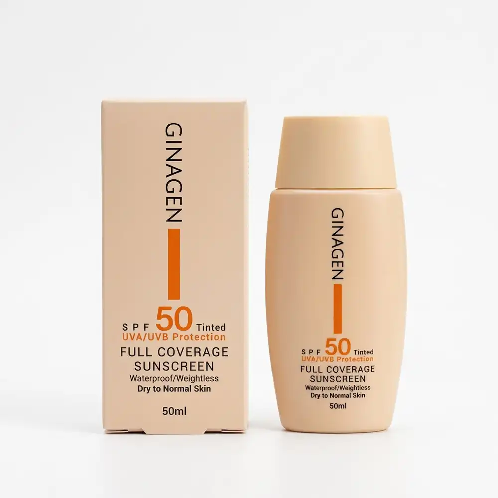 کرم ضدآفتاب SPF50 رنگی ژیناژن پوست خشک و نرمال کد 2 50 میلی لیتری کرم ضدآفتاب SPF50 رنگی ژیناژن پوست خشک و نرمال کد 2 50 میلی لیتری