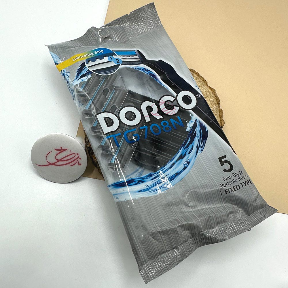 pic-1612894-4f61739b-562d-467d-9da7-e5d61e9ac654.jpg خود تراش دورکو DORCO مدل 2 لب صابونی بسته 5 عددی - تصویر 1