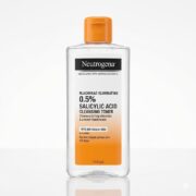 تونر پاک‌کننده و ضد جوش سرسیاه نوتروژینا Neutrogena حاوی ۰.۵٪ سالیسیلیک اسید پوست چرب حجم ۲۰۰ میلی لیتری