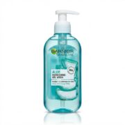 ژل شستشوی صورت گارنیر مدل Aloe Vera طراوت بخش مناسب پوست نرمال تا مختلط پمپی 200 میلی‌لیتر