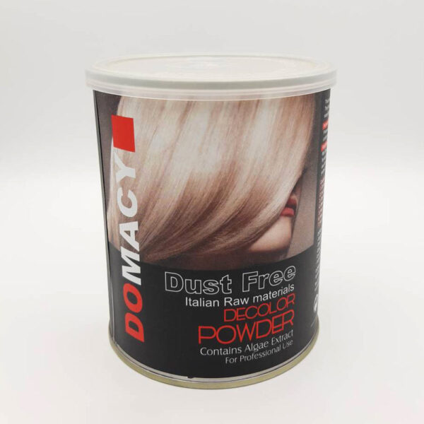 پودر دکلره بنفش دوماسی (Domacy) مدل Dust Free وزن 4۰۰ گرمی