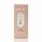 کرم ضد آفتاب SPF60 ویت یو (WITH YOU) رنگ بژ طبیعی (Natural Beige) حجم 50 میلی لیتری