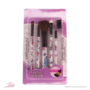 Set of 5-digit fashion makeup brushes